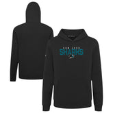 NHL San Jose Sharks Levelwear Youth Podium Carve Pullover Hoodie - Black