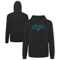 NHL San Jose Sharks Levelwear Youth Podium Carve Pullover Hoodie - Black