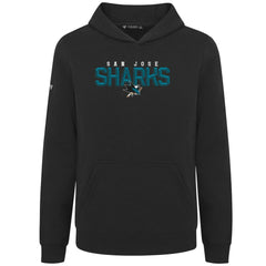 NHL San Jose Sharks Levelwear Youth Podium Carve Pullover Hoodie - Black