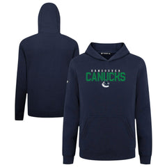 NHL Vancouver Canucks Levelwear Youth Podium Carve Pullover Hoodie - Navy