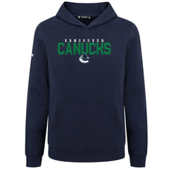NHL Vancouver Canucks Levelwear Youth Podium Carve Pullover Hoodie - Navy