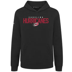 NHL Carolina Hurricanes Levelwear Youth Podium Carve Pullover Hoodie - Black