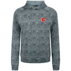 NHL Calgary Flames Levelwear Albatross Raglan Pullover Hoodie - Gray