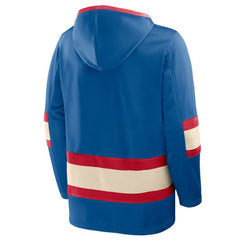 NHL New York Rangers Fanatics 2026 NHL Winter Classic Lace Collar Hoodie - Blue