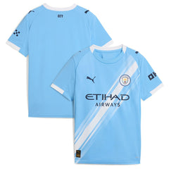 Manchester City Youth 2025/26 Home Replica Jersey Sky Blue shop
