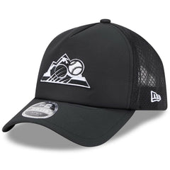 Colorado Rockies New Era 2026 Batting Practice Alternate Apex 9FORTY Adjustable Hat - Black Hats