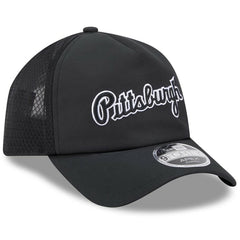 Pittsburgh Pirates New Era 2026 Batting Practice Alternate Apex 9FORTY Adjustable Hat - Black Hats