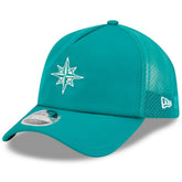 Seattle Mariners New Era 2026 Batting Practice Alternate Apex 9FORTY Adjustable Hat - Teal Hats