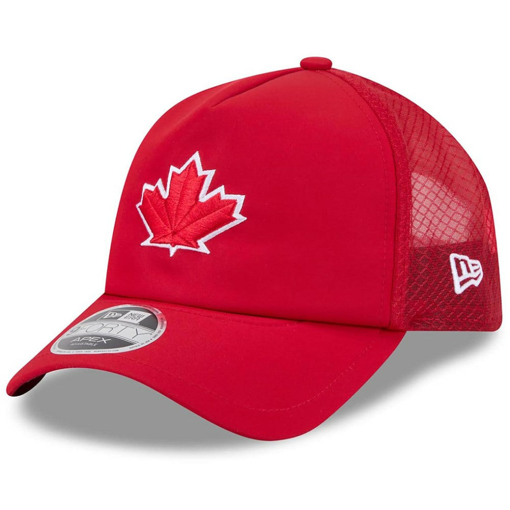 Toronto Blue Jays New Era 2026 Batting Practice Alternate Apex 9FORTY Adjustable Hat - Red Hats