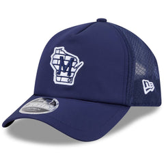 Milwaukee Brewers New Era 2026 Batting Practice Alternate Apex 9FORTY Adjustable Hat - Navy Hats