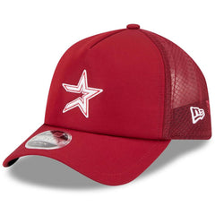 Houston Astros New Era 2026 Batting Practice Alternate Apex 9FORTY Adjustable Hat - Red Hats