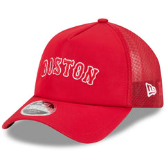 Boston Red Sox New Era 2026 Batting Practice Alternate Apex 9FORTY Adjustable Hat - Red Hats