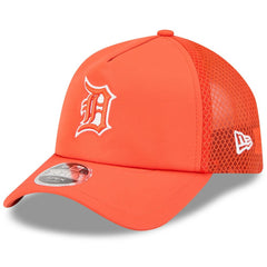 Detroit Tigers New Era 2026 Batting Practice Apex 9FORTY Adjustable Trucker Hat - Orange Hats