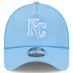 Kansas City Royals New Era 2026 Batting Practice Apex 9FORTY Adjustable Trucker Hat - Light Blue Hats