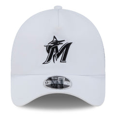 Miami Marlins New Era 2026 Batting Practice Apex 9FORTY Adjustable Trucker Hat - White Hats