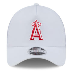 Los Angeles Angels New Era 2026 Batting Practice Apex 9FORTY Adjustable Trucker Hat - White Hats