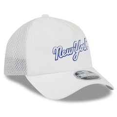 New York Mets New Era 2026 Batting Practice Apex 9FORTY Adjustable Trucker Hat - White Hats