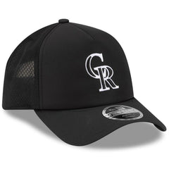 Colorado Rockies New Era 2026 Batting Practice Apex 9FORTY Adjustable Trucker Hat - Black Hats
