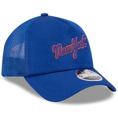 New York Mets New Era 2026 Batting Practice Apex 9FORTY Adjustable Trucker Hat - Royal Hats