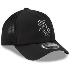 Chicago White Sox New Era 2026 Batting Practice Apex 9FORTY Adjustable Trucker Hat - Black Hats