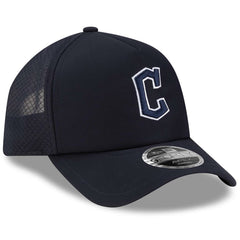 Cleveland Guardians New Era 2026 Batting Practice Apex 9FORTY Adjustable Trucker Hat - Navy Hats