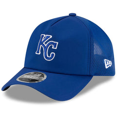 Kansas City Royals New Era 2026 Batting Practice Apex 9FORTY Adjustable Trucker Hat - Royal Hats