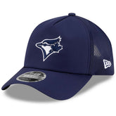 Toronto Blue Jays New Era 2026 Batting Practice Apex 9FORTY Adjustable Trucker Hat - Navy Hats