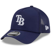 Tampa Bay Rays New Era 2026 Batting Practice Apex 9FORTY Adjustable Trucker Hat - Navy Hats