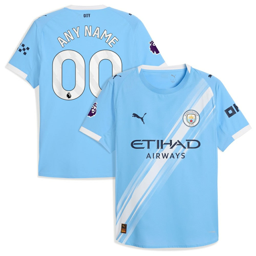 Manchester City 2025/26 Home Custom Jersey Sky Blue shop