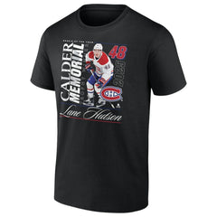 NHL Lane Hutson Montreal Canadiens 2025 Calder Memorial Trophy Winner T-Shirt - Black