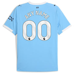 Manchester City 2025/26 Home Replica Custom Jersey Sky Blue