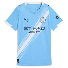 Manchester City Women's 2025/26 Home Replica Custom Jersey Sky Blue