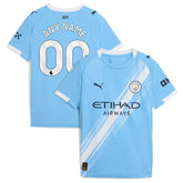 Manchester City Youth 2025/26 Home Replica Custom Jersey Sky Blue