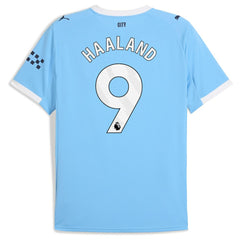 Erling Haaland Manchester City 2025/26 Home Replica Player Jersey Sky Blue