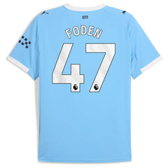 Phil Foden Manchester City 2025/26 Home Replica Player Jersey Sky Blue