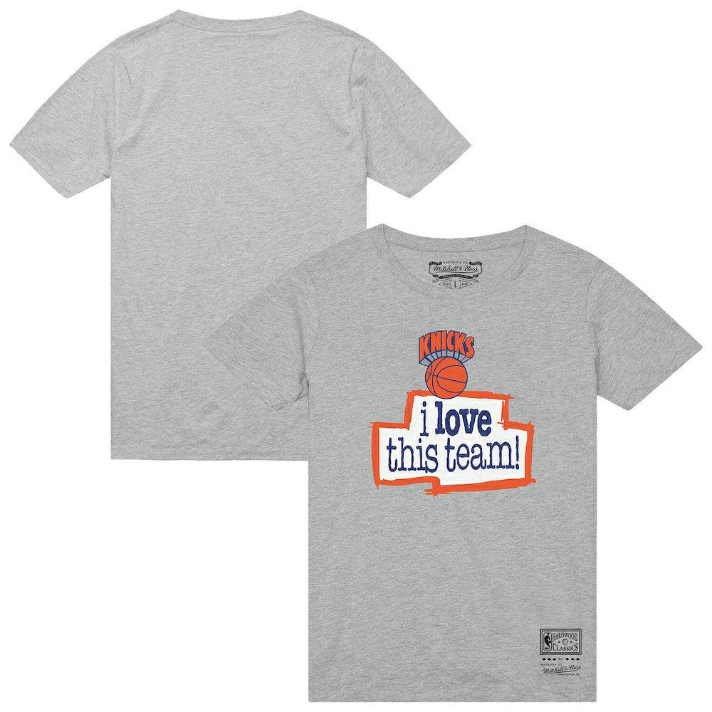New York Knicks I Love This Team T-Shirt Heather Gray