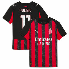 Christian Pulisic AC Milan Youth 2025/26 Home Replica Player Jersey Red