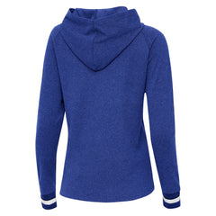 New York Mets Antigua Women's Trek Pullover Hoodie - Heather Royal Hoodies