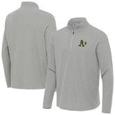 Athletics Antigua Sync Tri-Blend Quarter-Zip Pullover - Heather Gray Pullover