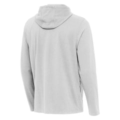 Chicago Cubs Antigua Connected Quarter-Zip Pullover Hoodie - Gray Hoodies
