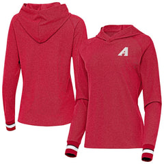 Arizona Diamondbacks Antigua Women's Trek Pullover Hoodie - Red Hoodies