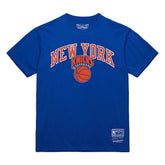 New York Knicks Hardwood Classics Vintage Logo T-Shirt Blue