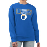 Kansas City Royals Starter Women's Team Color Shading Fleece Pullover Sweatshirt - Royal Pullover