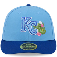 Kansas City Royals New Era 2026 Spring Training Low Profile 59FIFTY Fitted Hat - Light Blue/Royal Hats
