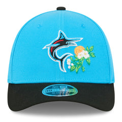Miami Marlins New Era 2026 Spring Training M-Crown 39THIRTY Flex Hat - Blue/Black Hats