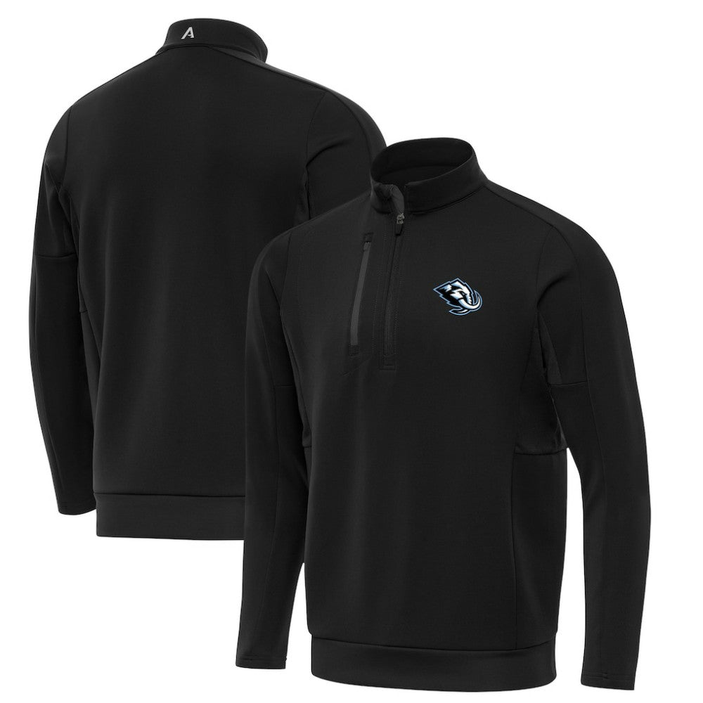 NHL Utah Mammoth Antigua Generation Quarter-Zip Pullover - Black