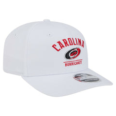 NHL Carolina Hurricanes New Era Team Lockup Basic 9SEVENTY Adjustable Hat - White