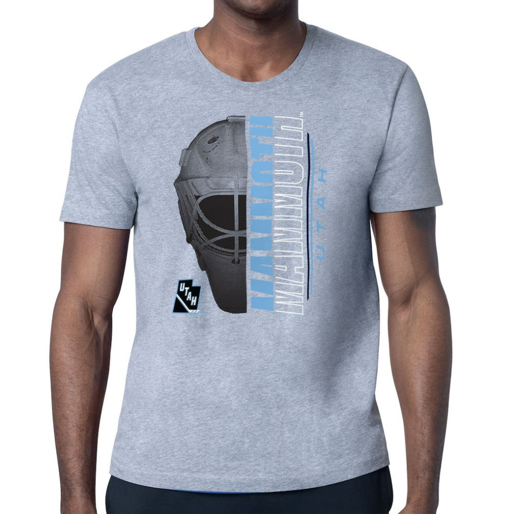 NHL Utah Mammoth Starter Half Helmet T-Shirt - Gray