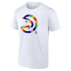 Atlanta Hawks Team Logo Pride T-Shirt White