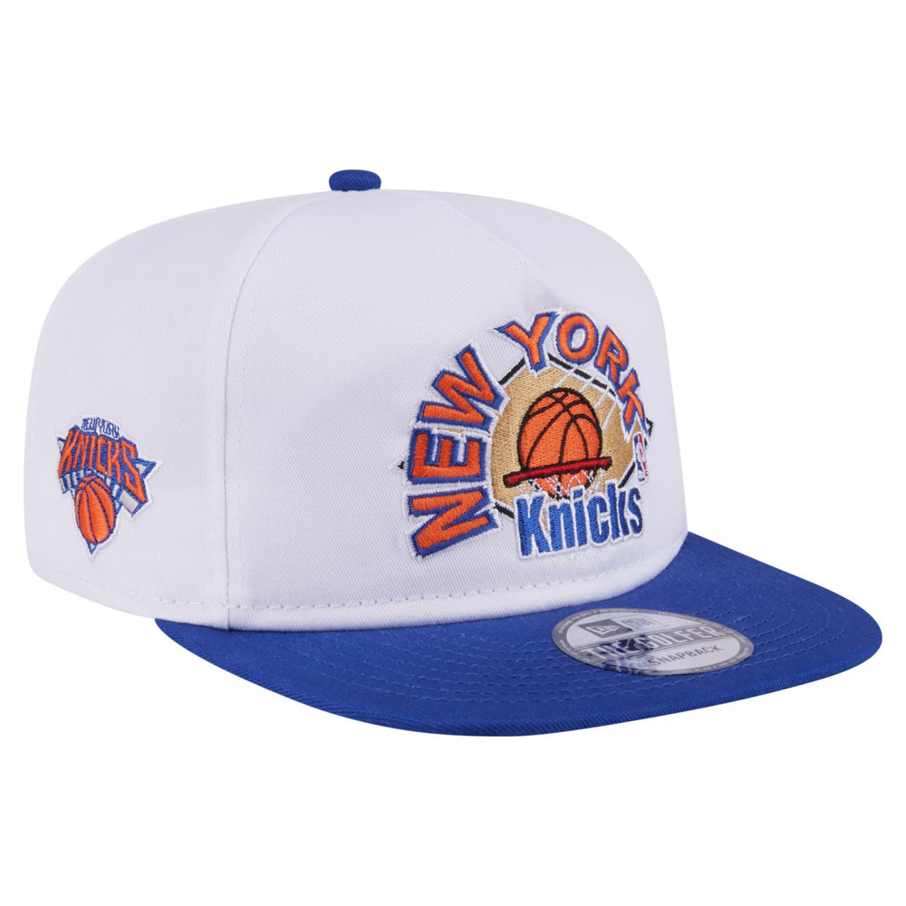 New York Knicks Hardwood Two-Tone Golfer Adjustable Hat White/Blue
